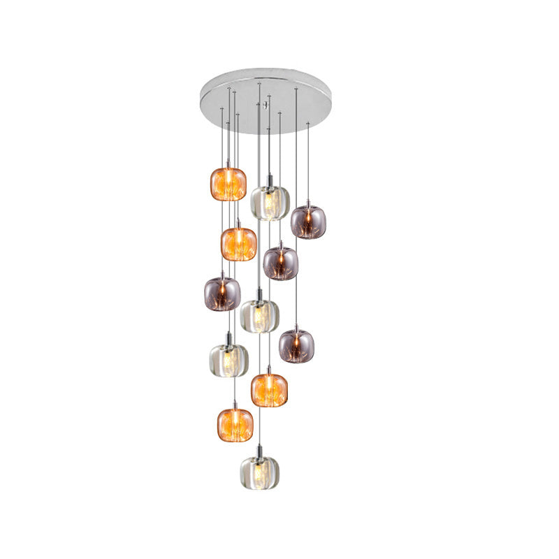 WOMO Waterfall Glass Pendant Chandelier-WM2111b