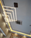 WOMO Black Tiered Rectangular Chandelier-WM2120 thumbnail