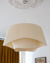 WOMO Pleated Fabric Drum Pendant Light-WM2130 thumbnail