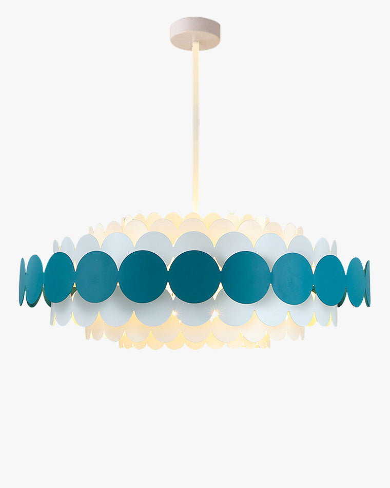 WOMO Scandi Scalloped Round Chandelier-WM2140