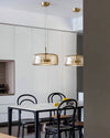 WOMO Drum Blown Glass Pendant Light-WM2145 thumbnail