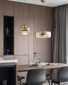 WOMO Drum Blown Glass Pendant Light-WM2145 thumbnail