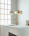 WOMO Drum Blown Glass Pendant Light-WM2145 thumbnail