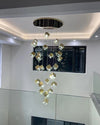 WOMO Ice Cube Textured Glass Chandelier-WM2150 thumbnail