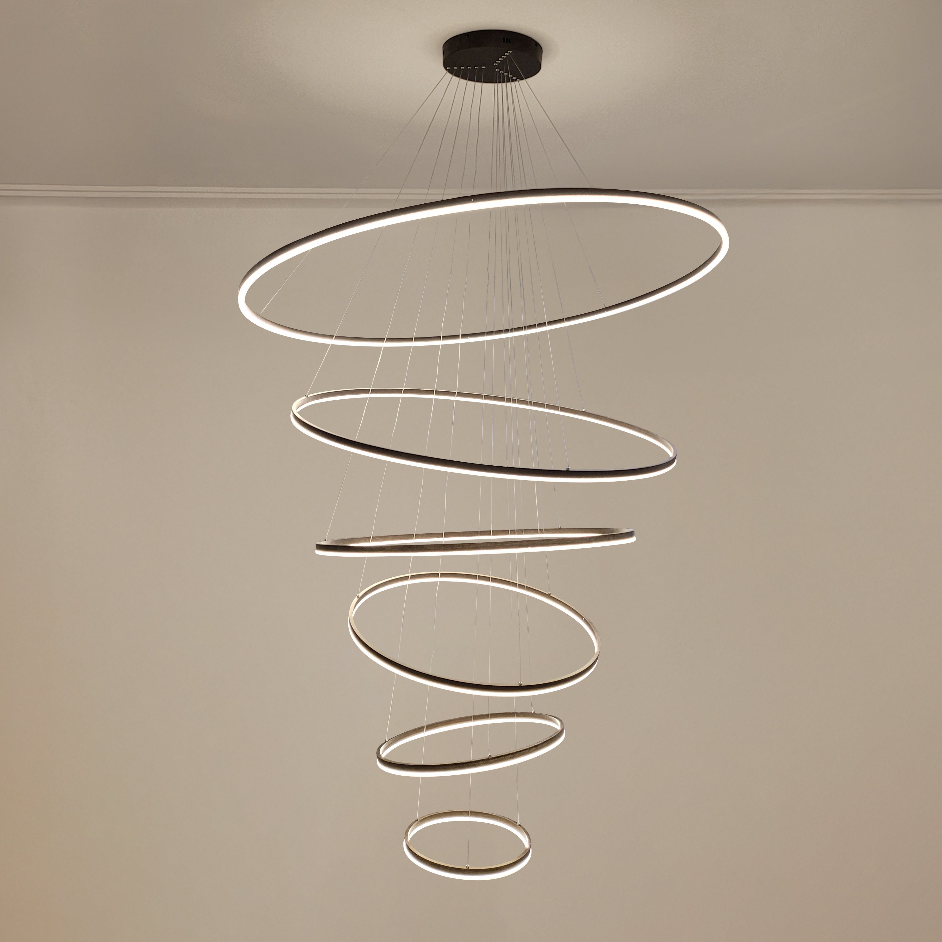 WOMO Tiered Ring LED Chandelier - WM2159