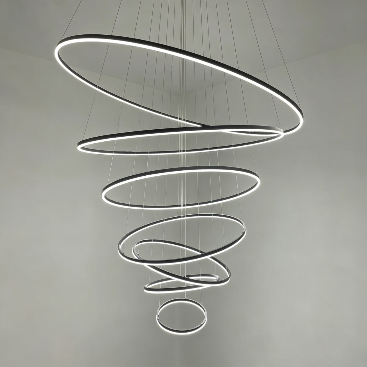 WOMO Tiered Ring LED Chandelier - WM2159