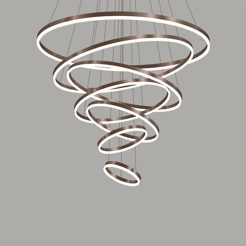 WOMO Tiered Ring LED Chandelier-WM2159