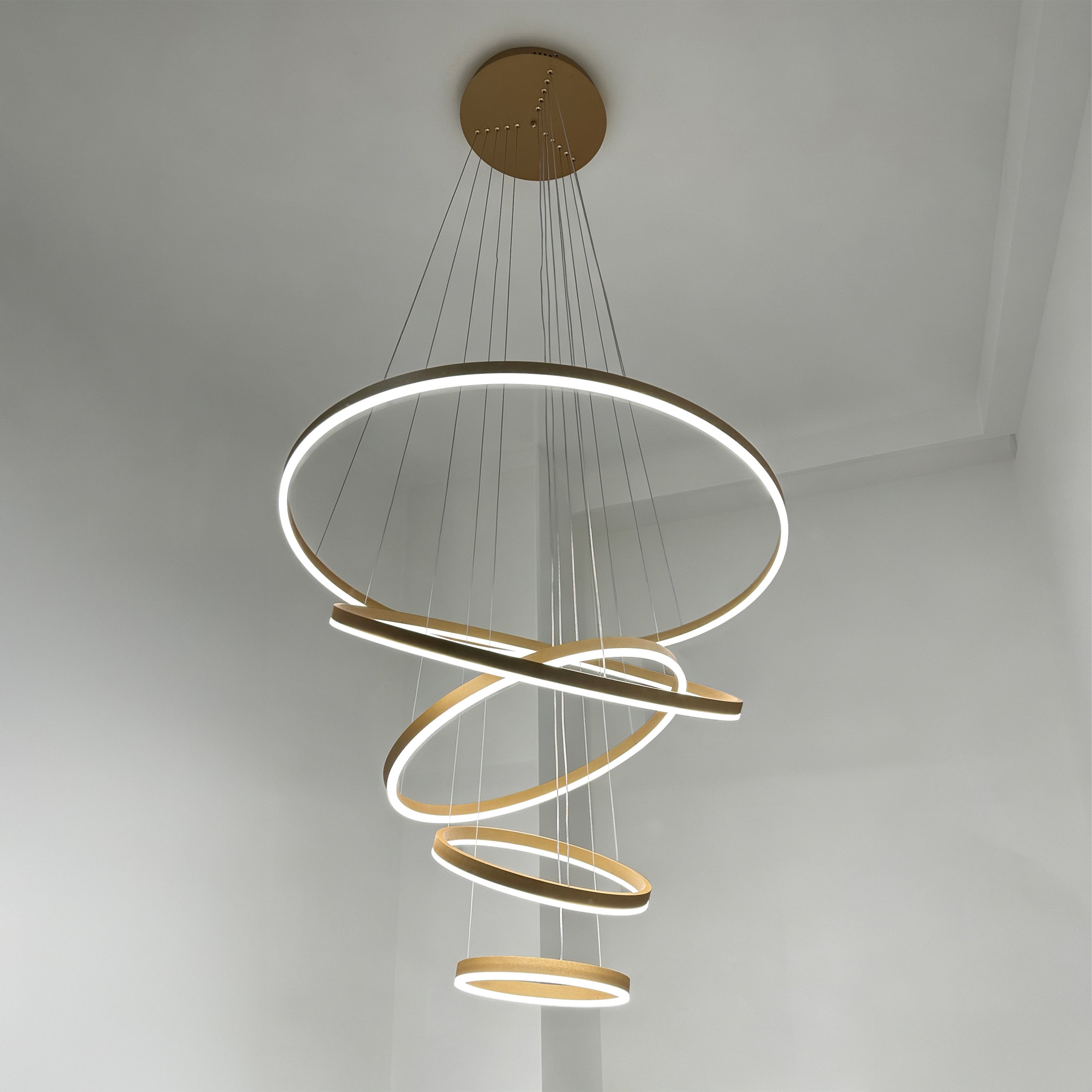 WOMO Tiered Ring LED Chandelier - WM2159