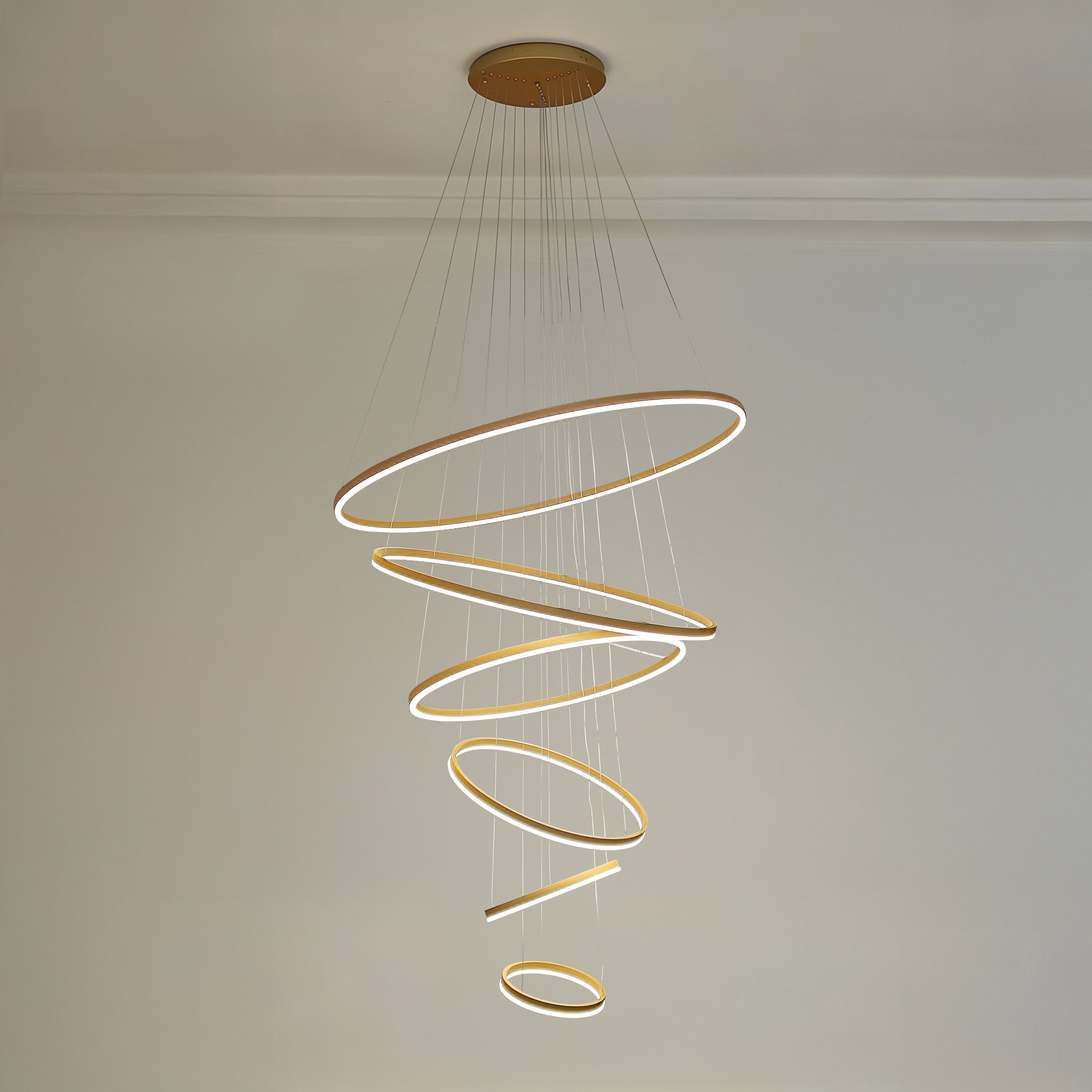 WOMO Tiered Ring LED Chandelier - WM2159