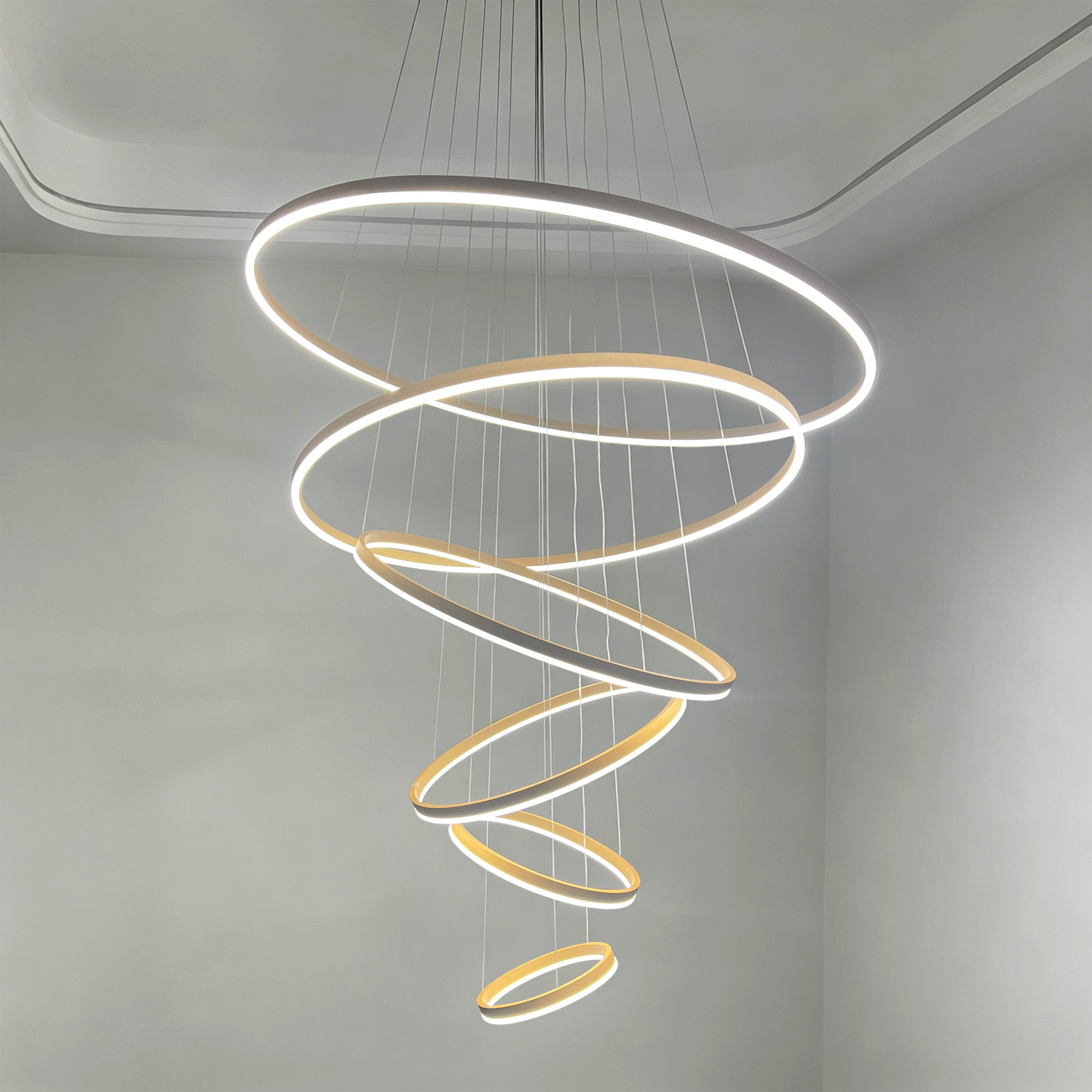 WOMO Tiered Ring LED Chandelier - WM2159