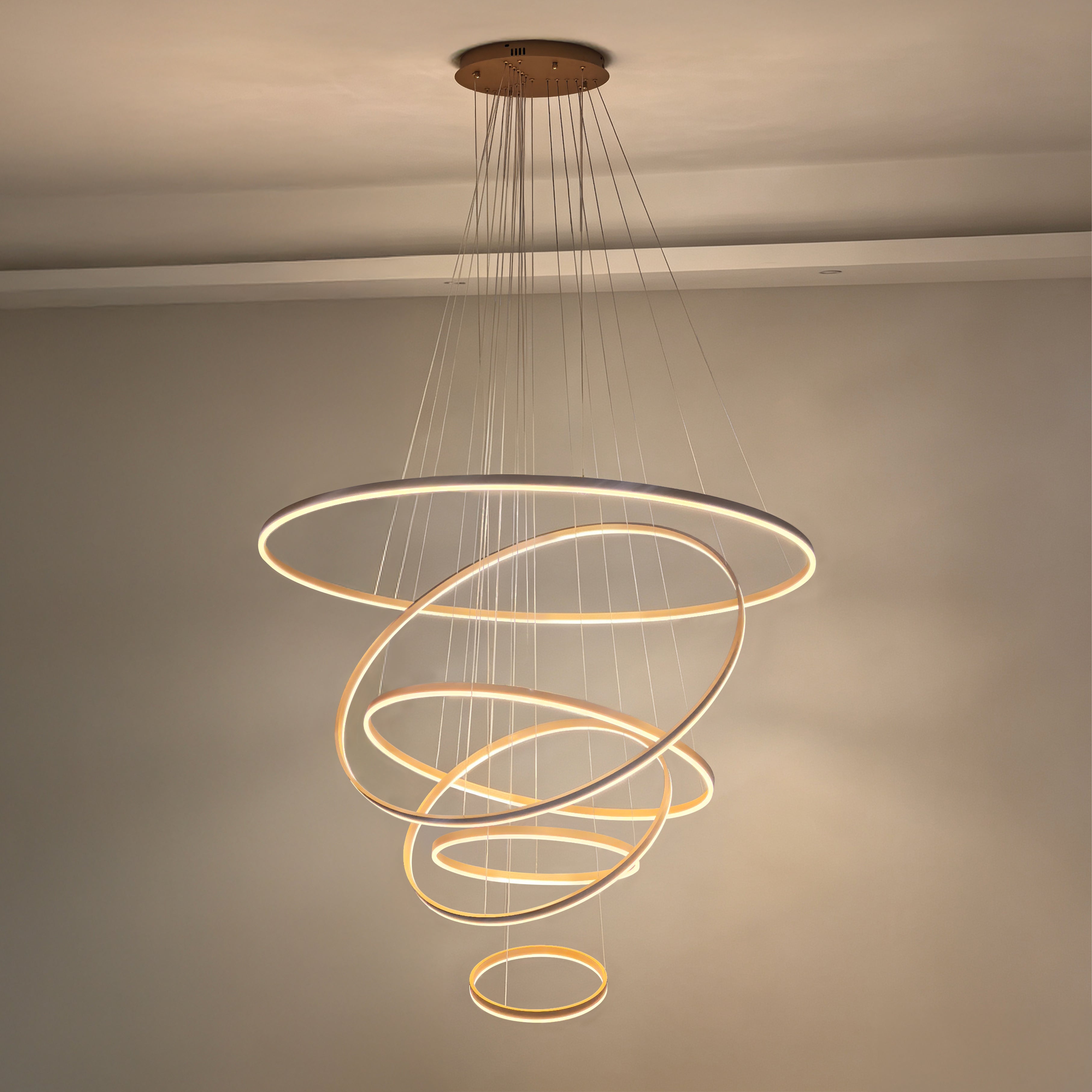 WOMO Tiered Ring LED Chandelier - WM2159