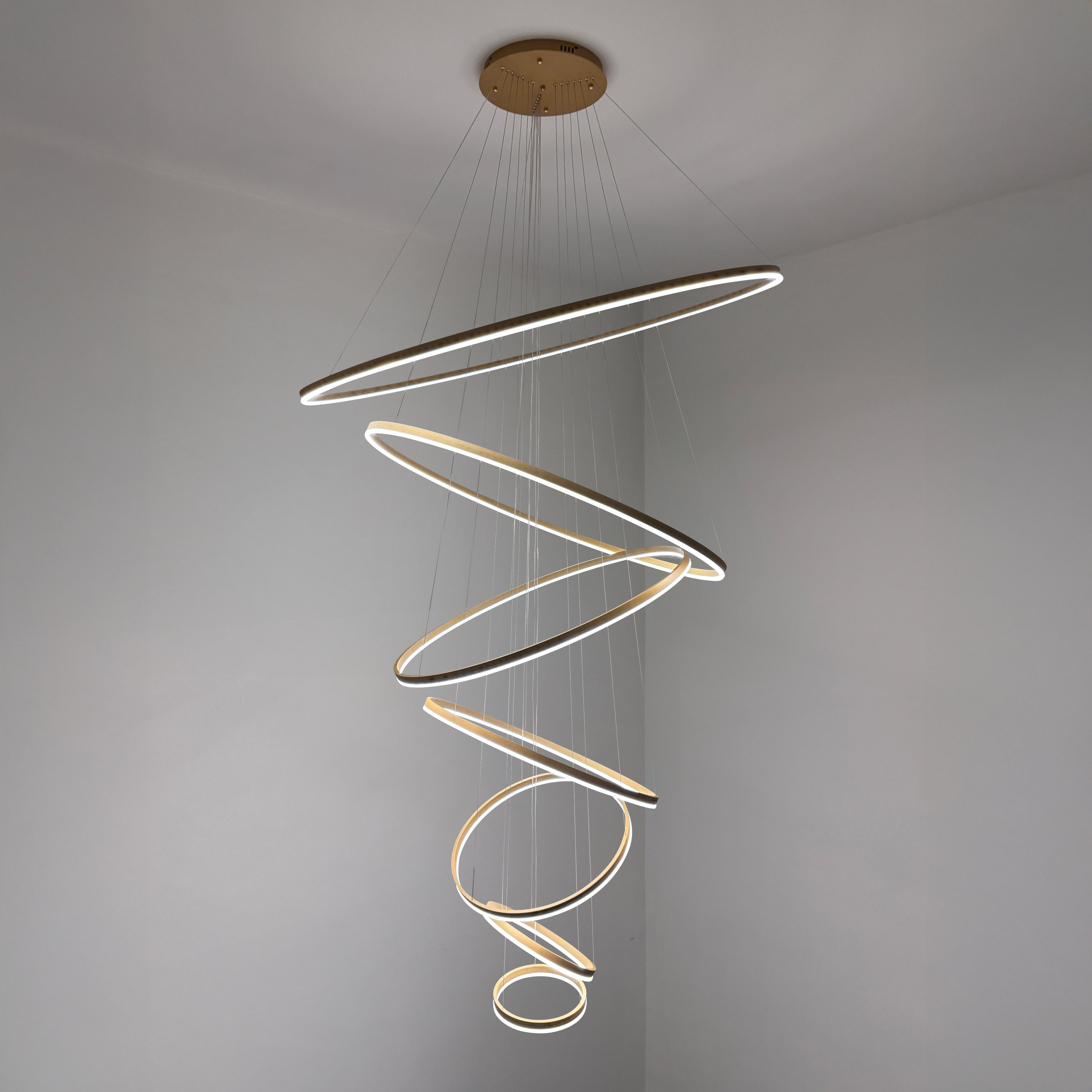 WOMO Tiered Ring LED Chandelier - WM2159