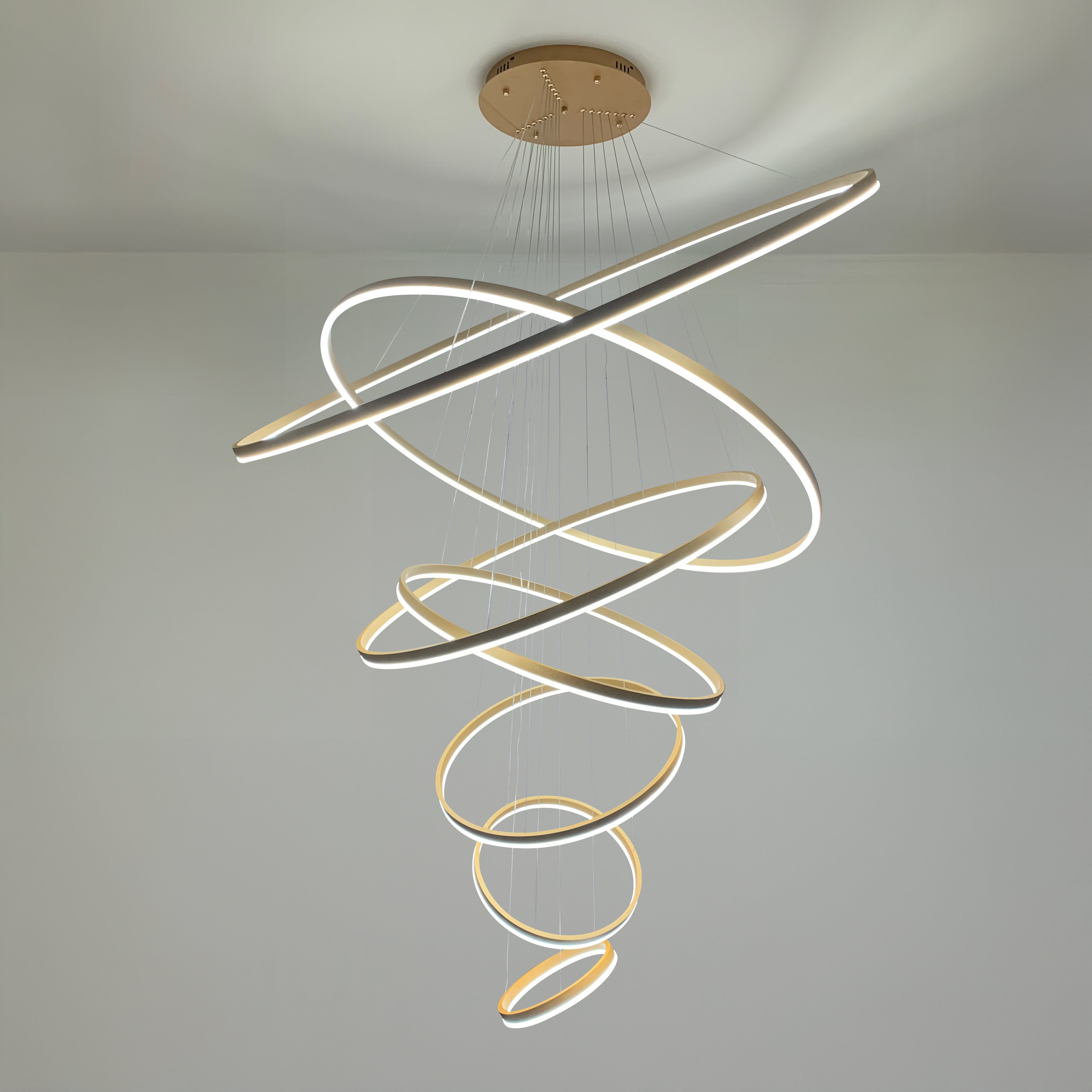 WOMO Tiered Ring LED Chandelier - WM2159