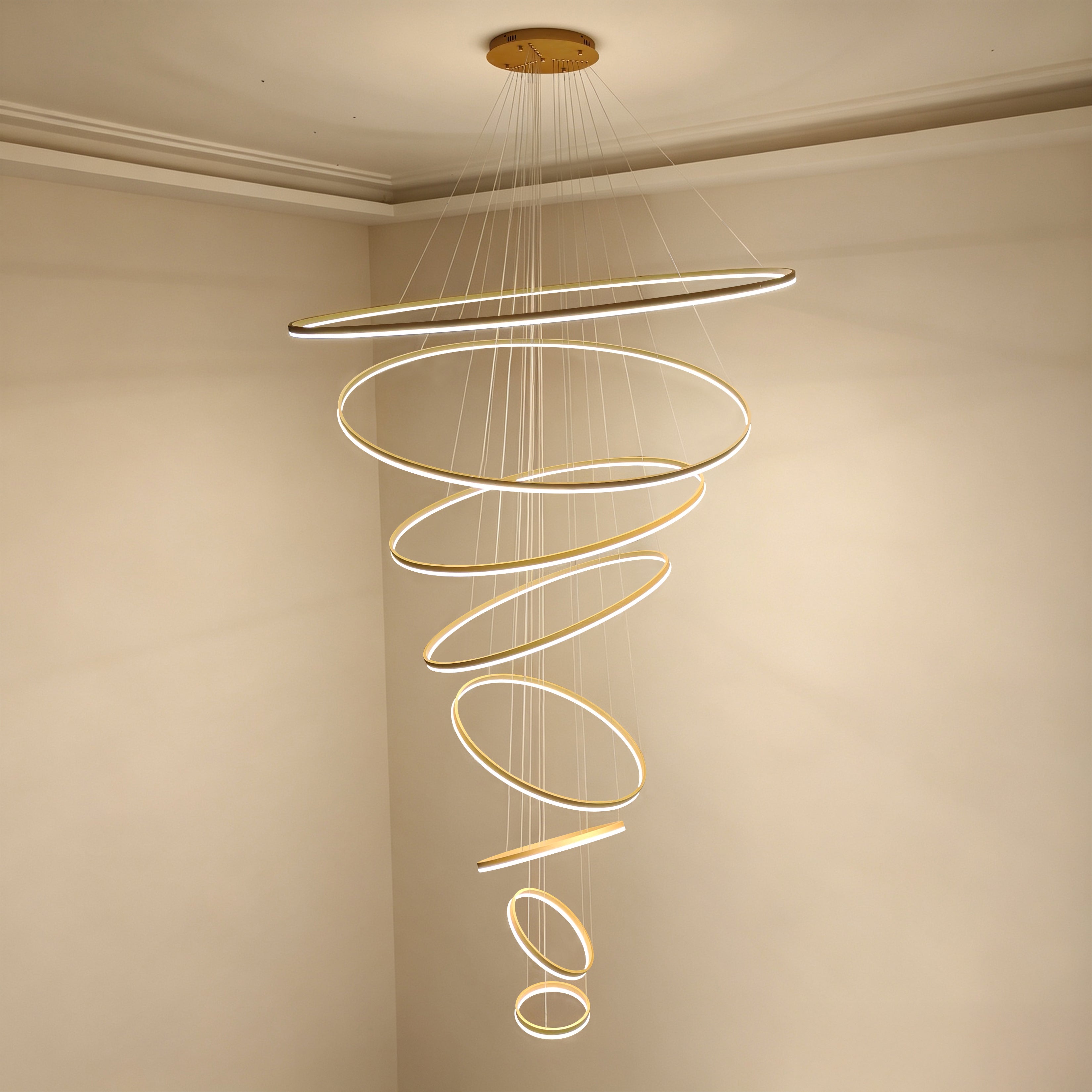 WOMO Tiered Ring LED Chandelier - WM2159