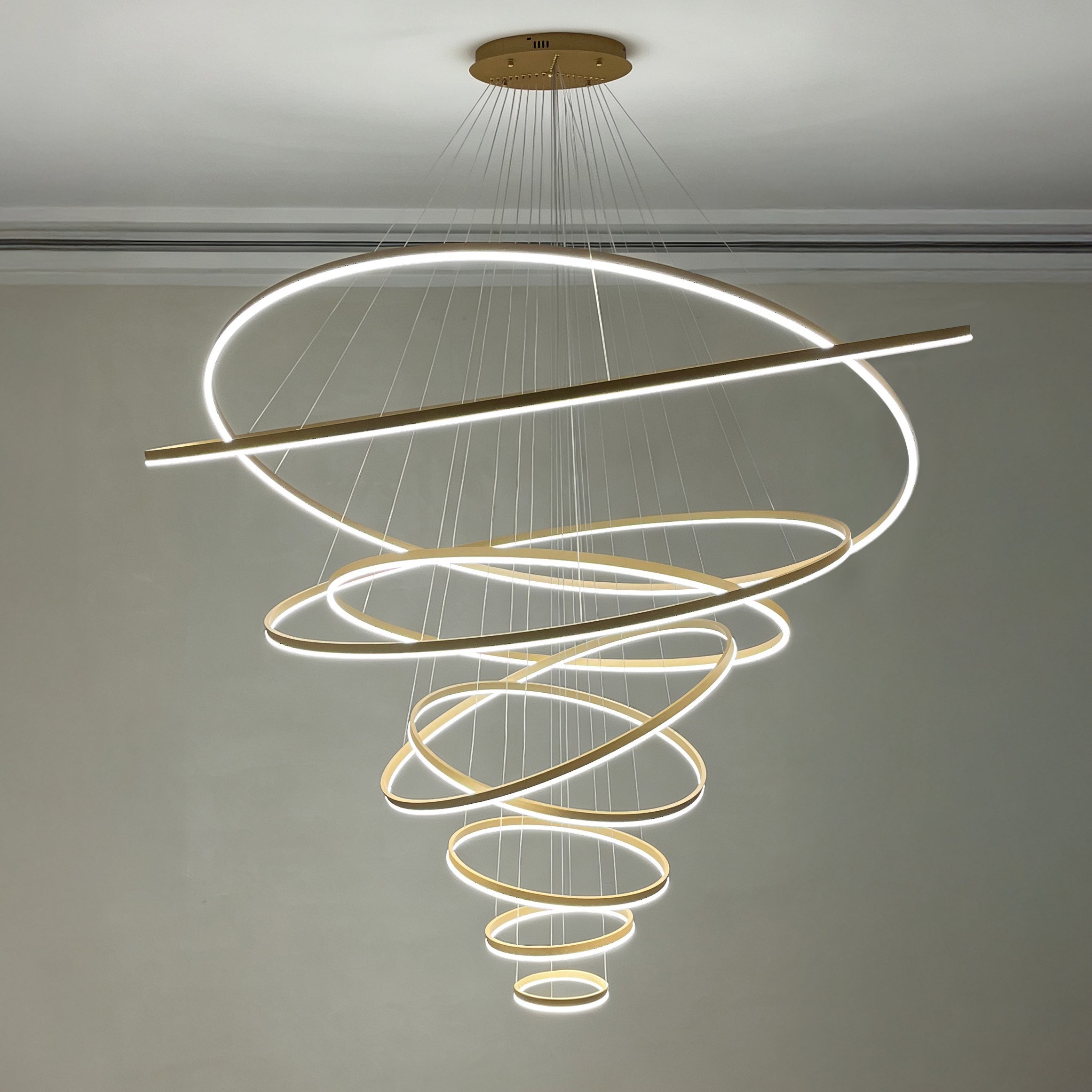 WOMO Tiered Ring LED Chandelier - WM2159