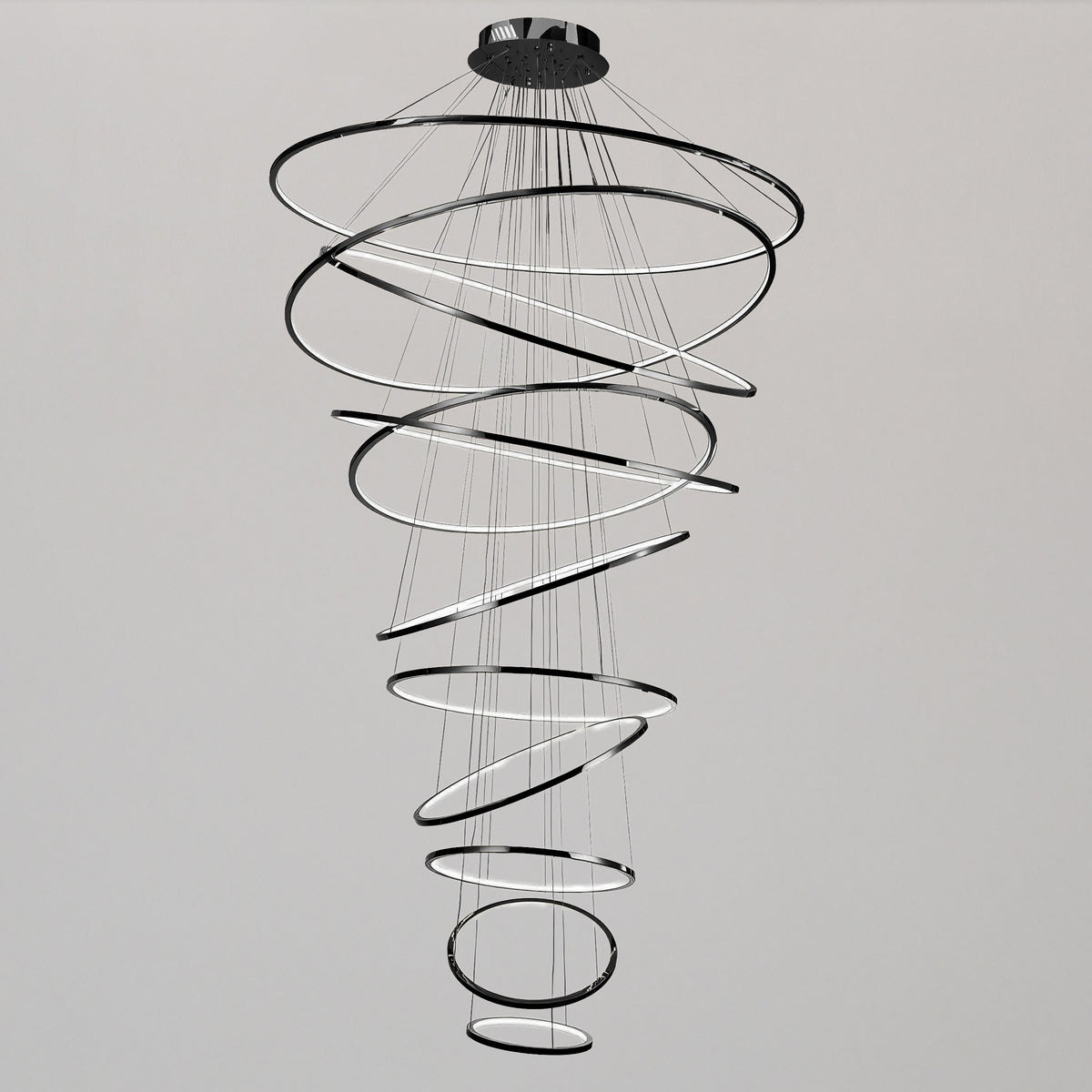 WOMO Tiered Ring LED Foyer Chandelier-WM2160