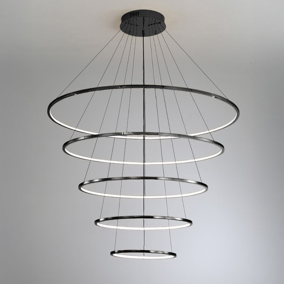 WOMO Tiered Ring LED Foyer Chandelier-WM2160