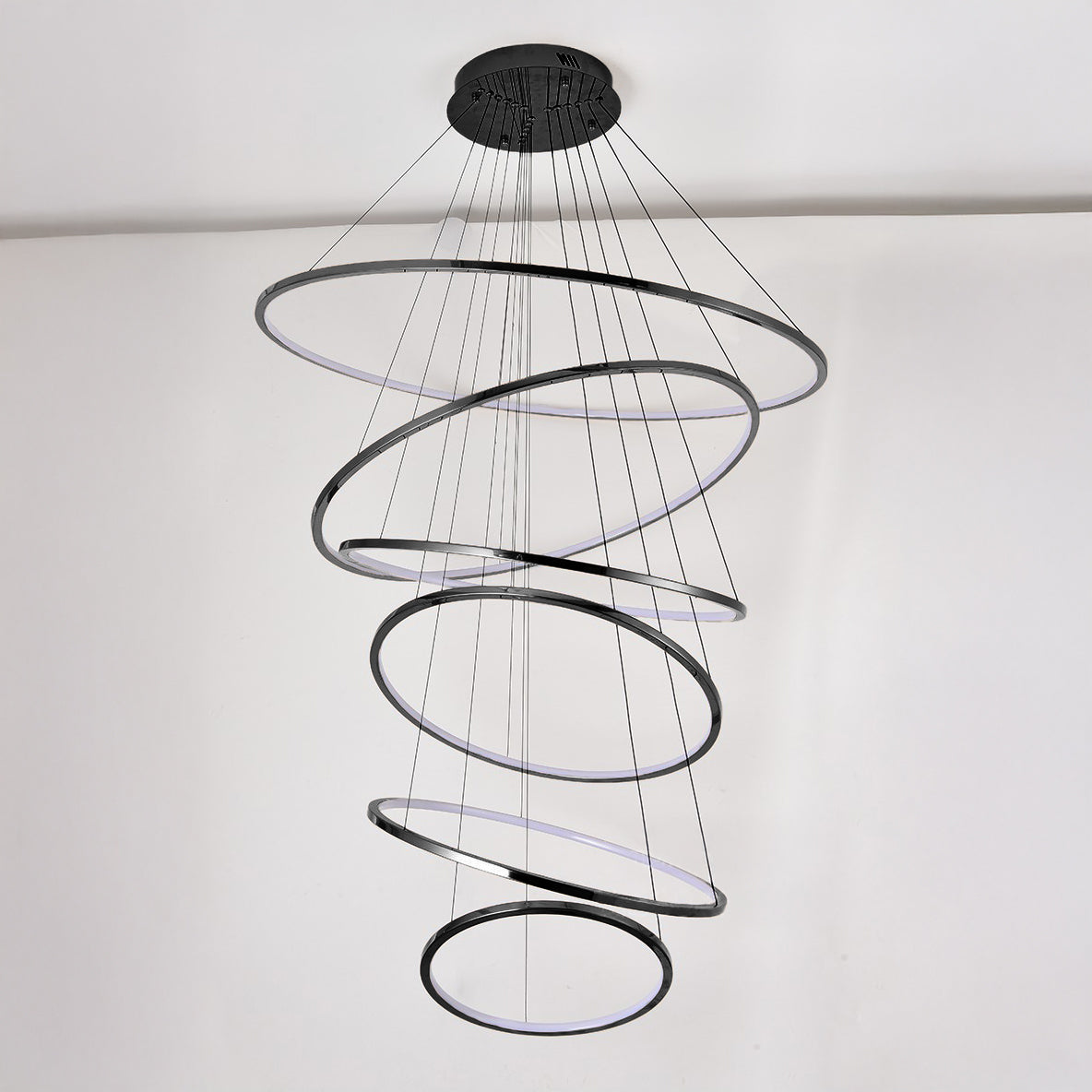 WOMO Tiered Ring LED Foyer Chandelier-WM2160