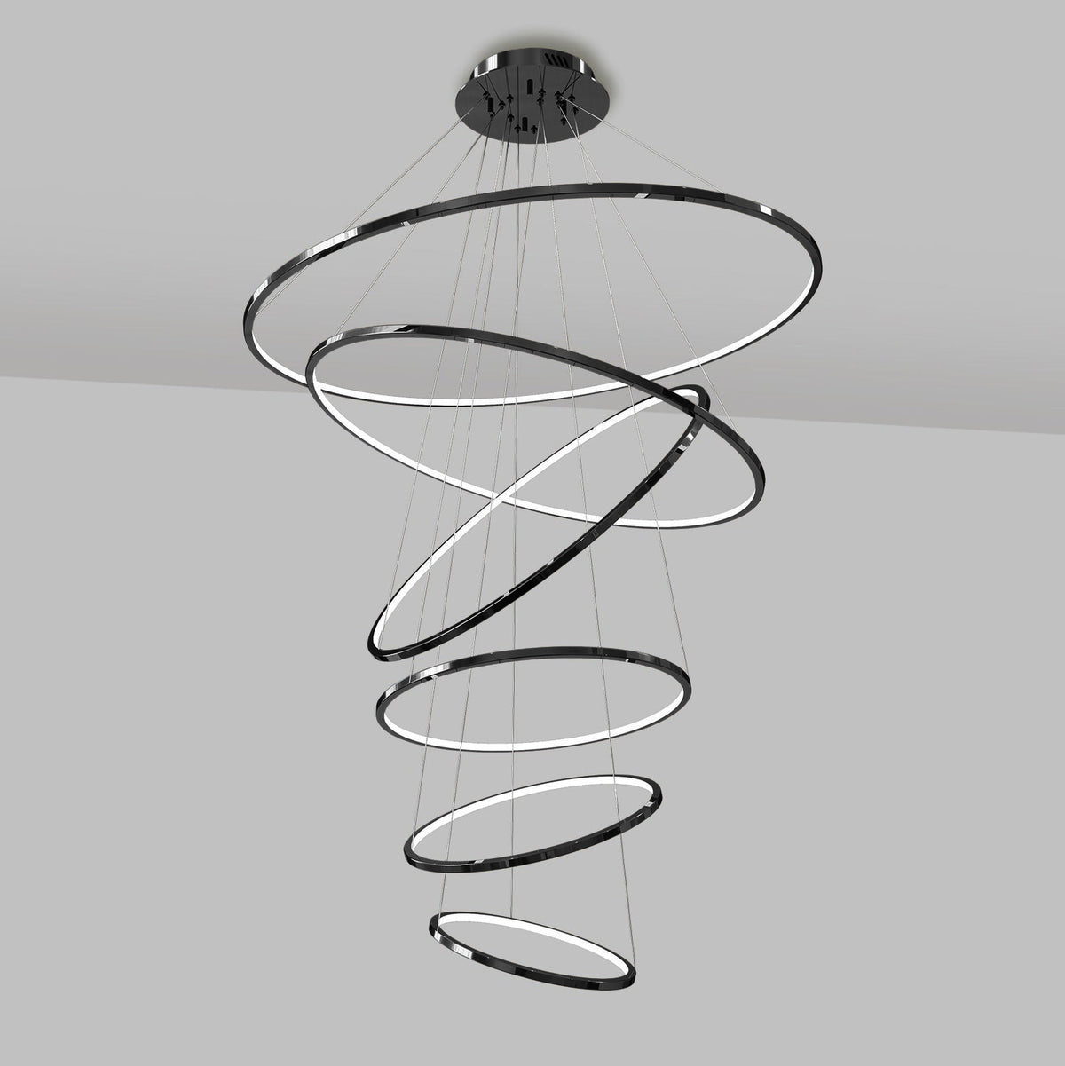WOMO Tiered Ring LED Foyer Chandelier-WM2160