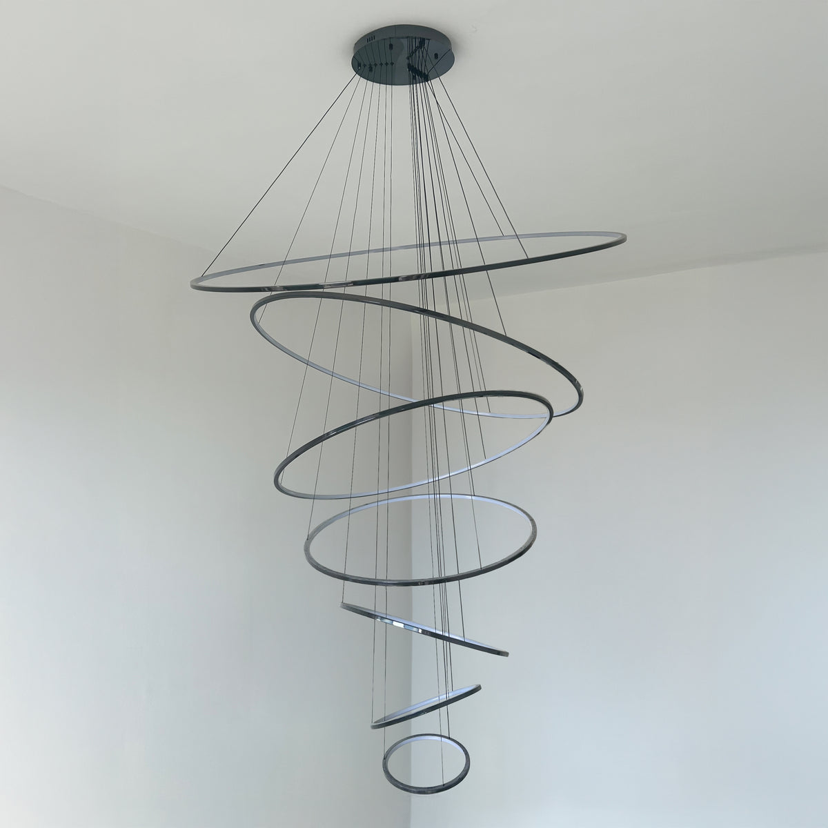 WOMO Tiered Ring LED Foyer Chandelier-WM2160