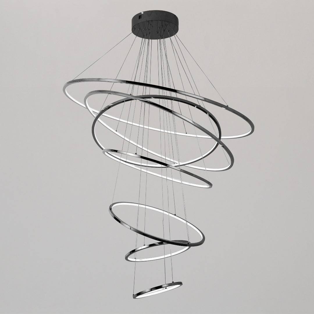 WOMO Tiered Ring LED Foyer Chandelier-WM2160