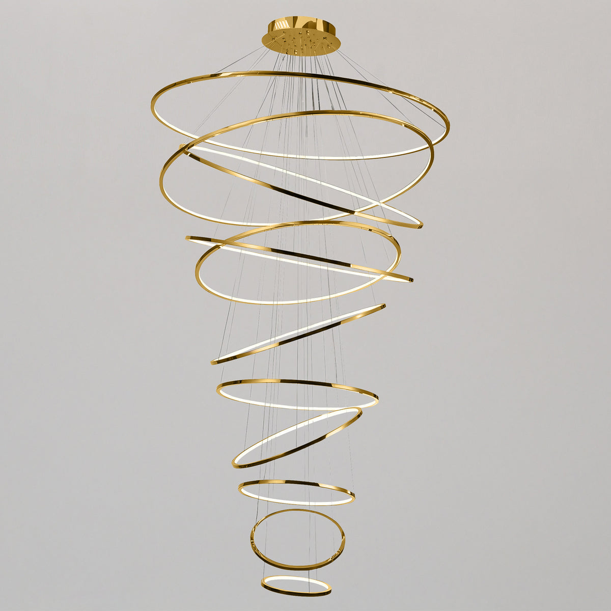 WOMO Tiered Ring LED Foyer Chandelier-WM2160