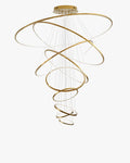 WOMO Large Tiered Ring LED Foyer Chandelier-WM2160