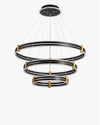 WOMO Tiered Black Rings Chandelier-WM2172 thumbnail