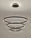 WOMO Tiered Black Rings Chandelier-WM2172 thumbnail