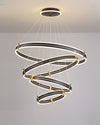 WOMO Tiered Black Rings Chandelier-WM2172 thumbnail