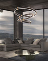 WOMO Tiered Black Rings Chandelier-WM2172 thumbnail