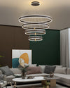 WOMO Tiered Black Rings Chandelier-WM2172 thumbnail
