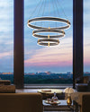 WOMO Tiered Black Rings Chandelier-WM2172 thumbnail