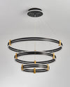 WOMO Tiered Black Rings Chandelier-WM2172 thumbnail