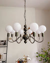 WOMO Glass Globe Black Arm Chandelier-WM2173 thumbnail