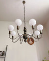 WOMO Glass Globe Black Arm Chandelier-WM2173 thumbnail