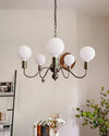 WOMO Glass Globe Black Arm Chandelier-WM2173 thumbnail
