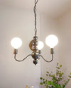 WOMO Glass Globe Black Arm Chandelier-WM2173 thumbnail