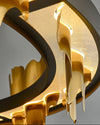 WOMO Iceberg Round Black Gold Chandelier-WM2183 thumbnail