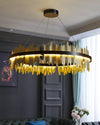 WOMO Iceberg Round Black Gold Chandelier-WM2183 thumbnail
