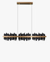 WOMO Iceberg Black Gold Linear Chandelier-WM2184 thumbnail