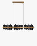 WOMO Iceberg Black Gold Linear Chandelier-WM2184