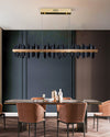WOMO Iceberg Black Gold Linear Chandelier-WM2184 thumbnail