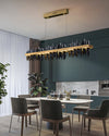 WOMO Iceberg Black Gold Linear Chandelier-WM2184 thumbnail
