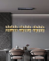 WOMO Iceberg Black Gold Linear Chandelier-WM2184 thumbnail
