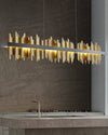WOMO Iceberg Black Gold Linear Chandelier-WM2184 thumbnail