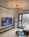 WOMO Smoked Crystal Round Chandelier-WM2187 thumbnail