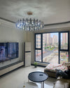 WOMO Smoked Crystal Round Chandelier-WM2187 thumbnail