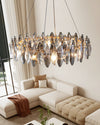 WOMO Smoked Crystal Round Chandelier-WM2187 thumbnail