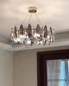 WOMO Smoked Crystal Round Chandelier-WM2187 thumbnail